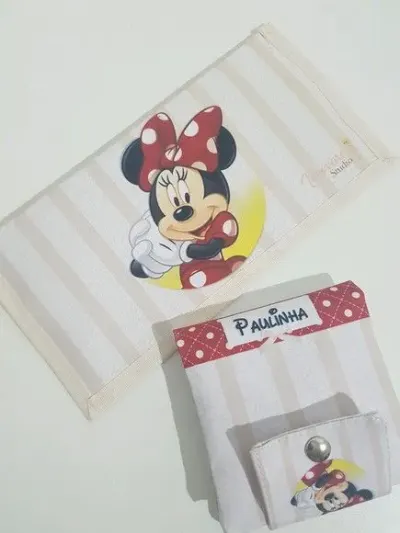 Kit nécessaire e porta absorvente - artesanato de Innovare Studio