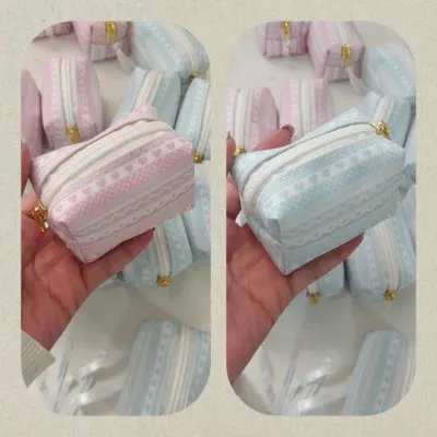 Porta Moedas - Rosa e Azul - artesanato de Innovare Studio