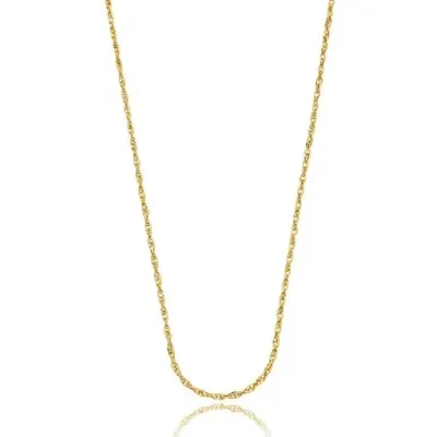 Corrente Elos Duplos Feminina Banhada 2mm 2,5grs 45cm - artesanato de TM JOIAS