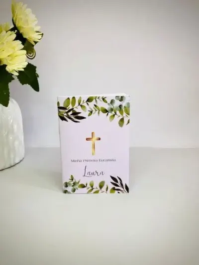 Mini Livro de Orações 7x10 - artesanato de Fina Essência Papelaria Personalizada