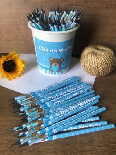 Lápis Urso Personalizado - artesanato de creativitybynina