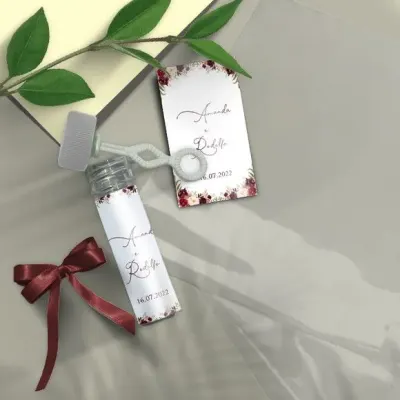 Bolha de Sabão - Casamento Personalizado - artesanato de Mi Papelaria Criativa