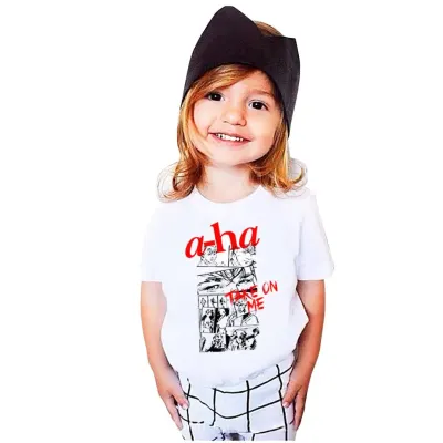 Camiseta a-Ha Take On Me , estampa exclusiva, 100% algodão - artesanato de Lado B Rock Camisetas