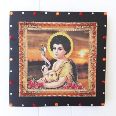 Quadrinho de Tecido São João - artesanato de Estudio Bananeira