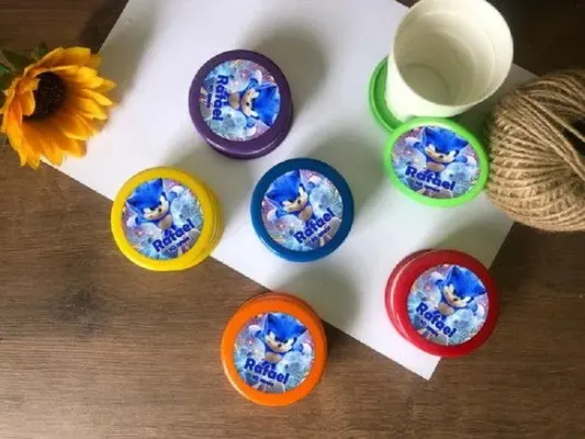 Copo Retrátil Sonic personalizado - artesanato de creativitybynina