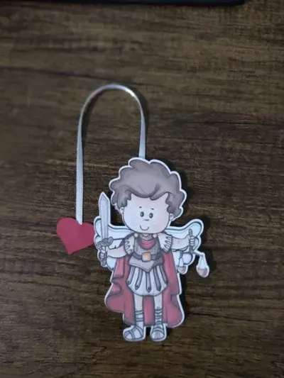 Marcador de Página 08 cm - São Miguel Arcanjo T - artesanato de Emejhu Personalizados