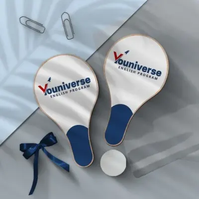 Raquete Ping Pong - Logo Marca - artesanato de Mi Papelaria Criativa