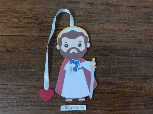 Marcador de Página 10 cm _ São Paulo - artesanato de Emejhu Personalizados