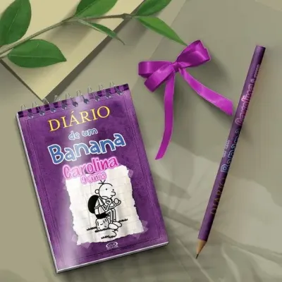 Bloquinho - Diários de Um Banana Personalizado - artesanato de Mi Papelaria Criativa