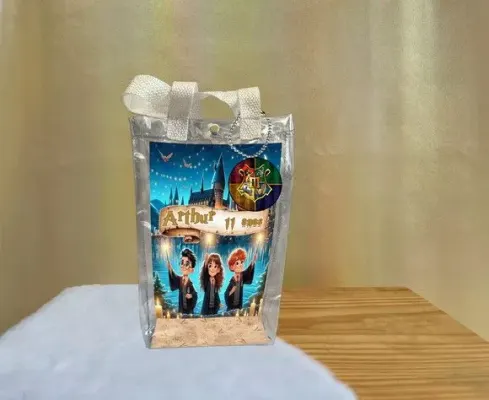 Sacola Transparente Harry Potter Personalizado - artesanato de Artmanha Lembrancinhas
