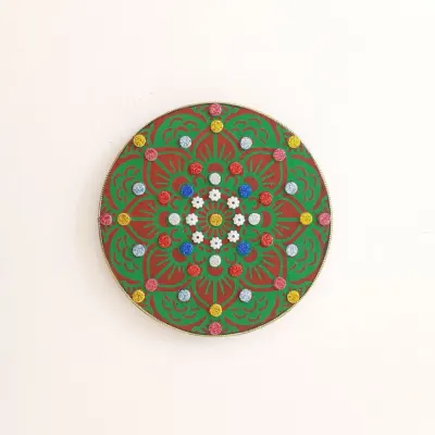 Mandala da Paz VD - artesanato de Estudio Bananeira