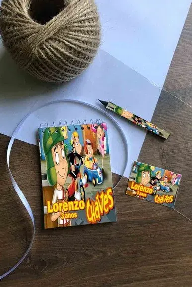 Bloquinho Chaves Personalizado - artesanato de Mi Papelaria Criativa