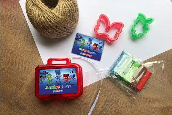 Maletinha Modelar Personalizada - artesanato de Mi Papelaria Criativa
