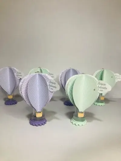 Tubete Balão de Ar Quente - artesanato de Fina Essência Papelaria Personalizada