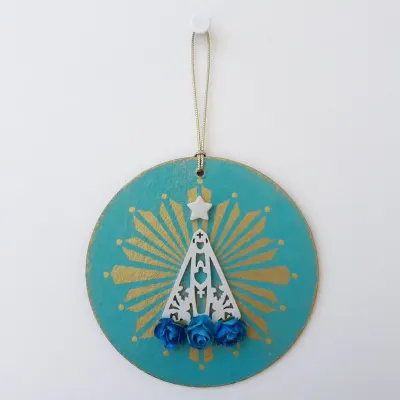 Quadrinho N. S. Aparecida - artesanato de Estudio Bananeira