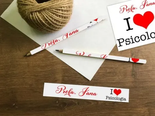 Lápis Psicologia Personalizado - artesanato de Mi Papelaria Criativa