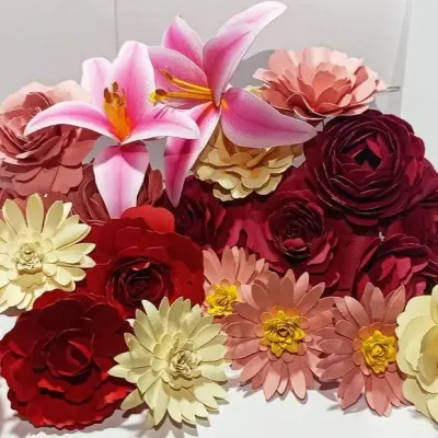 Flores de Papel Realistas - artesanato de PAPCRIE
