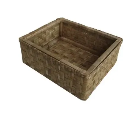 Taboa Cesto Caixote Natural 38x24x15 - artesanato de Mundo Urbano