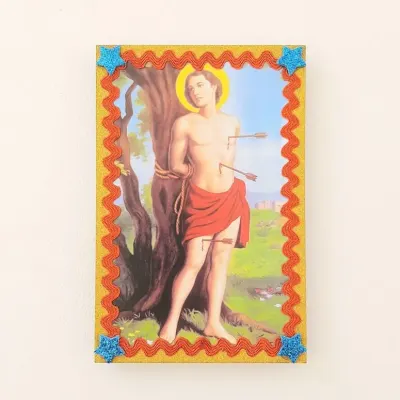 Quadrinho São Sebastião - artesanato de Estudio Bananeira