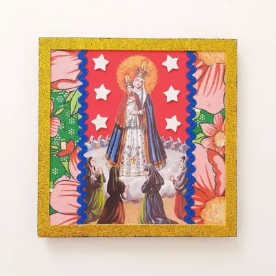 Quadrinho Retrô N. S. do Bom Parto - artesanato de Estudio Bananeira