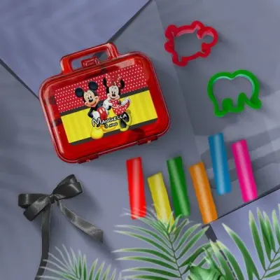 Maletinha Modelar - Minnie e Mickey Personalizada - artesanato de Mi Papelaria Criativa