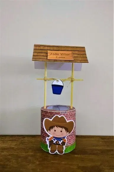 Caixa Poço Fazendinha - artesanato de Fina Essência Papelaria Personalizada
