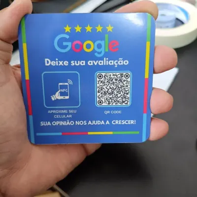 Placa Nfc + Qr Code Google - artesanato de PrimeBox