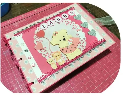 Álbum de Fotos Personalizado Maternidade - artesanato de Ateliê de Criação Usina Caseira