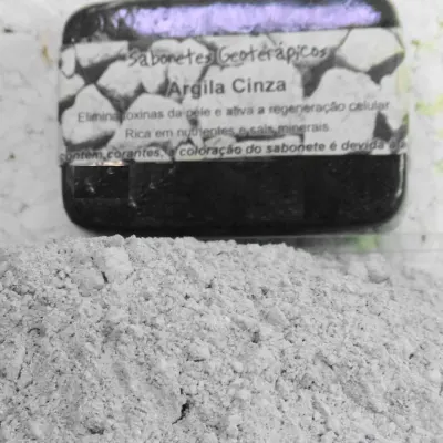 Sabonetes Geoterápicos - Argila Cinza - artesanato de BanhoDiGatto