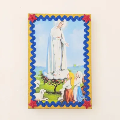 Quadrinho N. S. de Fátima - artesanato de Estudio Bananeira