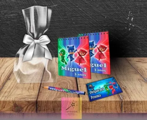 Bloquinho Pj Personalizado - artesanato de Artmanha Lembrancinhas