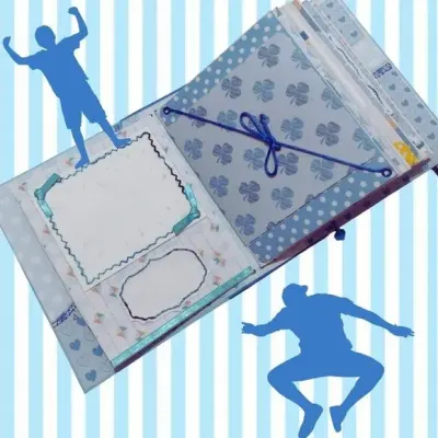 Álbum de Fotos Personalizado Jovem Menino - artesanato de Ateliê de Criação Usina Caseira