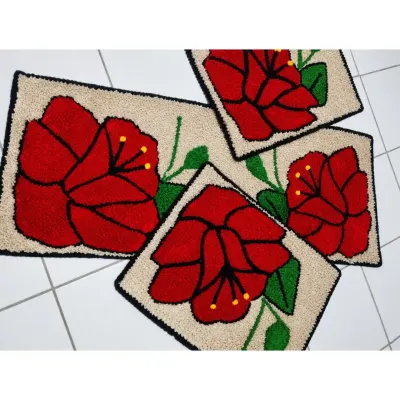 jogo de cozinha frufru - artesanato de Sandra Mara artes e artesanatos