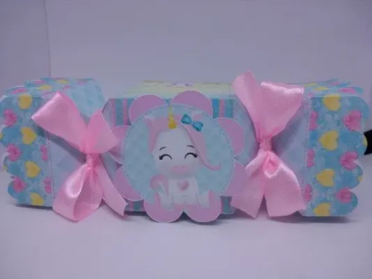 Caixa Bala Unicornio - artesanato de Fina Essência Papelaria Personalizada