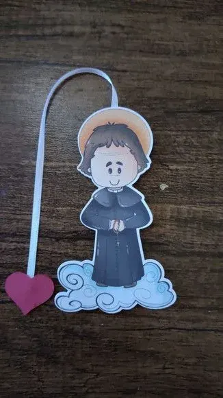 Marcador de Página 08 cm - São João Bosco T - artesanato de Emejhu Personalizados