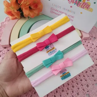 kit 4 faixinhas de bebê., tiara de bebe - artesanato de Maaria Bonitta
