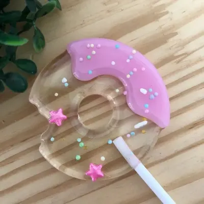 Donuts Rosa - artesanato de Lollipops Cristal