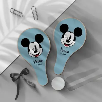 Raquete Ping Pong - Mickey - artesanato de Mi Papelaria Criativa
