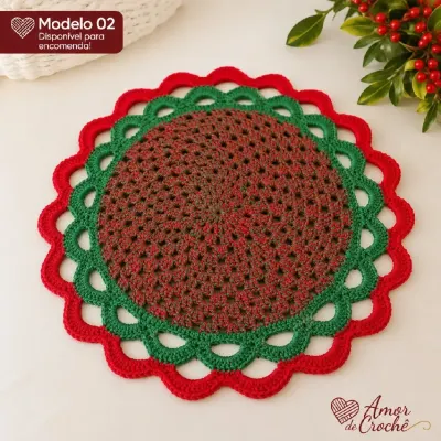 souplast natalino - artesanato de amor de crochê