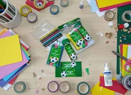 Kit Massinha + Giz + Bolha - Futebol Personalizado - artesanato de Mi Papelaria Criativa