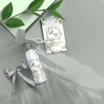 Bolha de Sabão - Casamento Personalizado - artesanato de Mi Papelaria Criativa