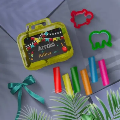 Mini Maleta - Arraiá Personalizada - artesanato de Mi Papelaria Criativa