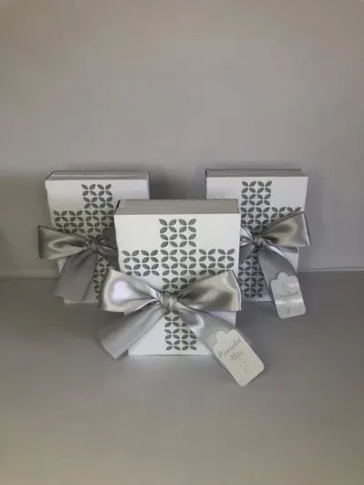 Caixa Convite com Foto para Padrinhos de Batismo - artesanato de Fina Essência Papelaria Personalizada