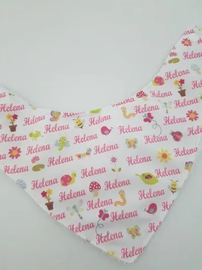 Babador Personalizado Jardim Encantado - artesanato de Innovare Studio
