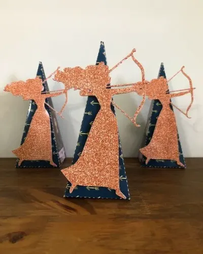 Caixa Cone Valente / Mérida - artesanato de Fina Essência Papelaria Personalizada