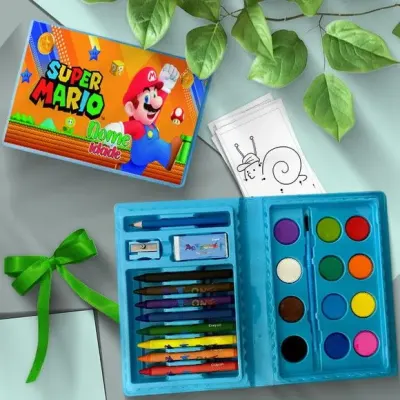 Estojo de Pintura - Super Mario Bros Personalizado - artesanato de Mi Papelaria Criativa