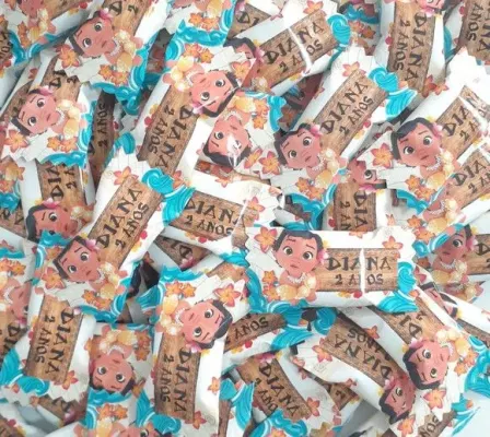Balinha personalizada Moana baby - Modelo 2 - artesanato de Amulleto Ateliê