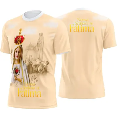 Camisa Nossa Senhora de Fátima - artesanato de JD PRINT 3D