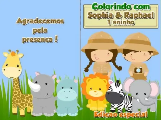 revista colorir safari 14x10 - artesanato de PAPCRIE