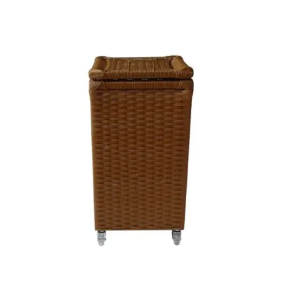 Cesto Roupa Sintét. Avelã 35x35x60 C/ RD - artesanato de Mundo Urbano